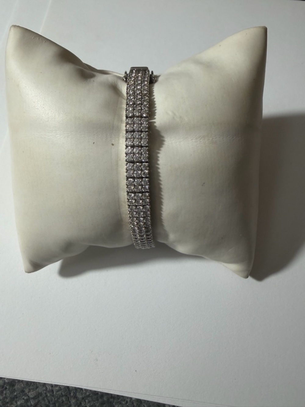 Women's Silver-Tone Crystal Tennis Bracelet - Sparkling Silver
